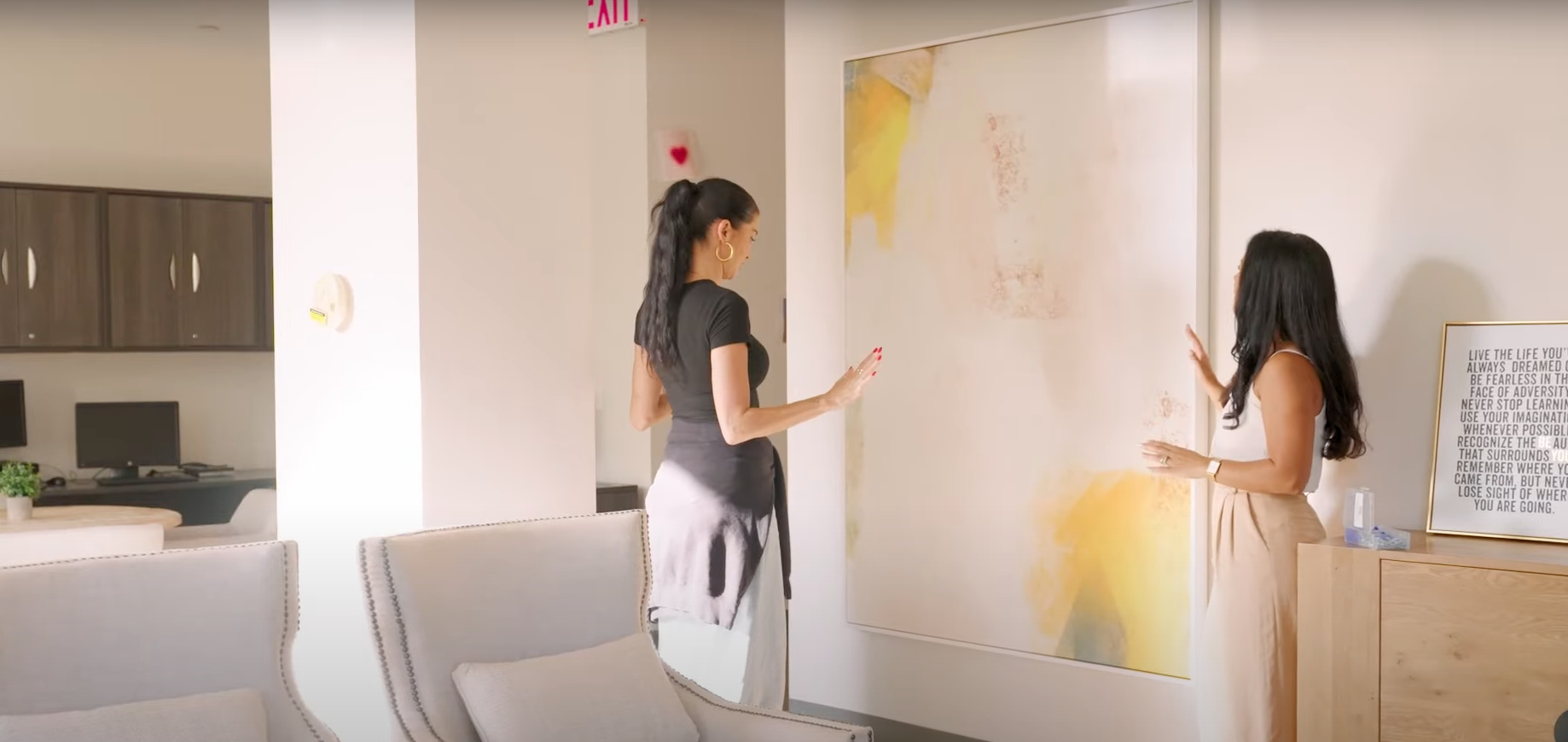 Leia T. Ward and Nicole Williams English on The Design Network's "Hometown Heroes"